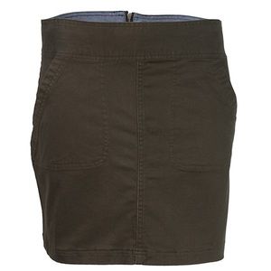 NWT PURNELL VINTAGE TWILL SKIRT ARMY GREEN